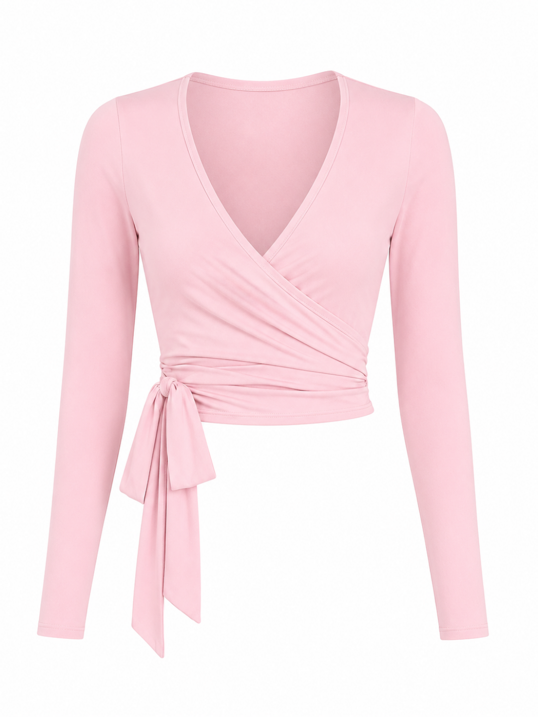 AÉLYS Blush Ballet Romper Set With Wrap Top