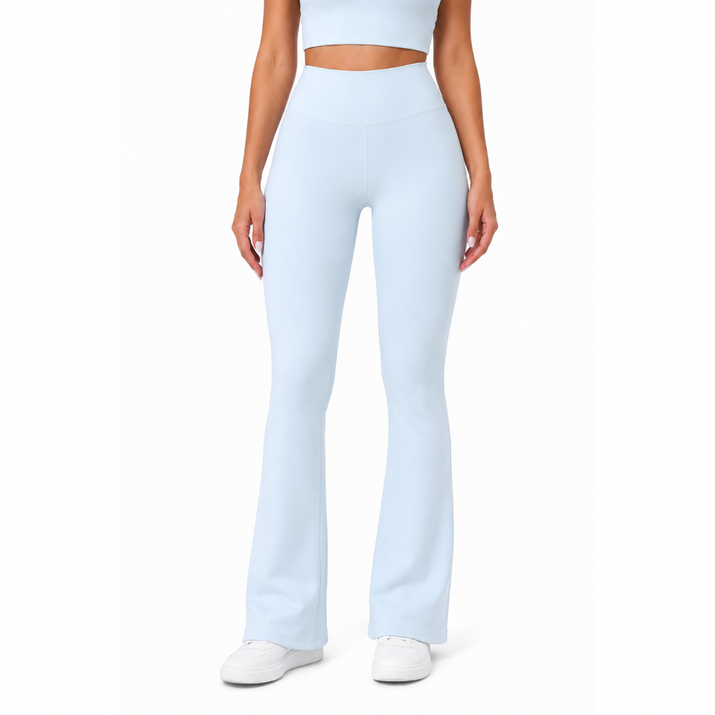 AÉLYS Sculpt Flare Leggings – Ice Blue