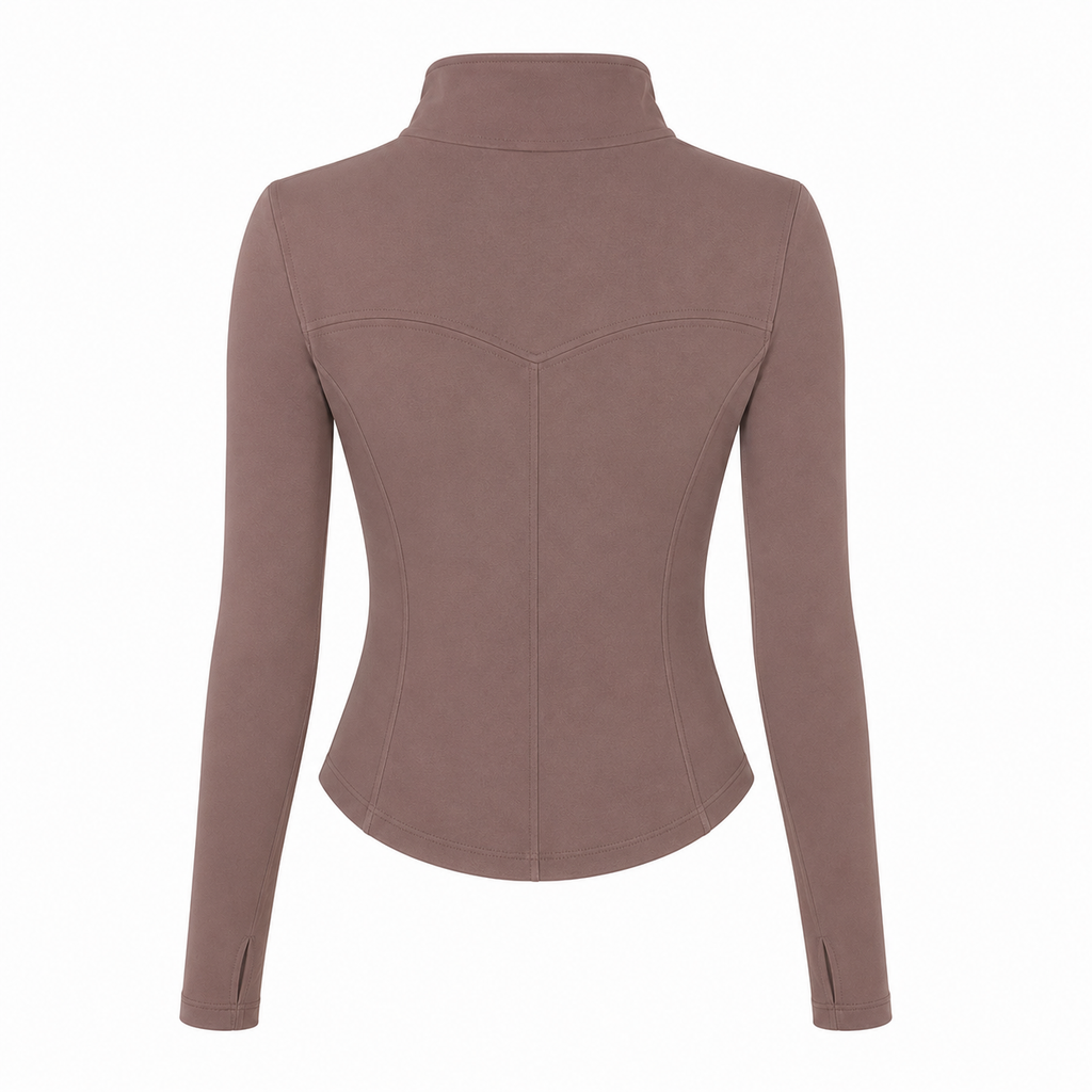 AÉLYS Contour Sculpt Jacket – Mocha Taupe