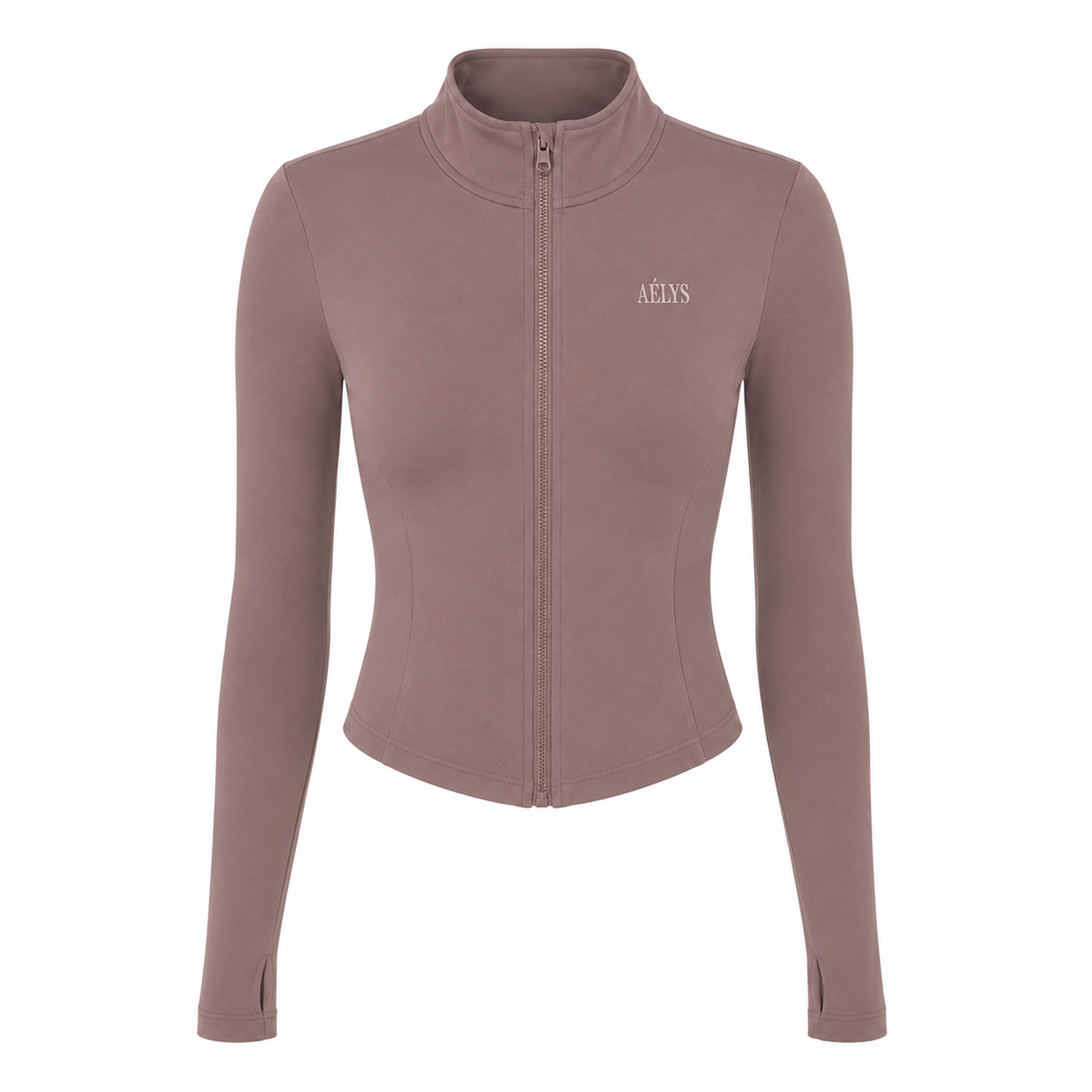 AÉLYS Contour Sculpt Jacket – Mocha Taupe