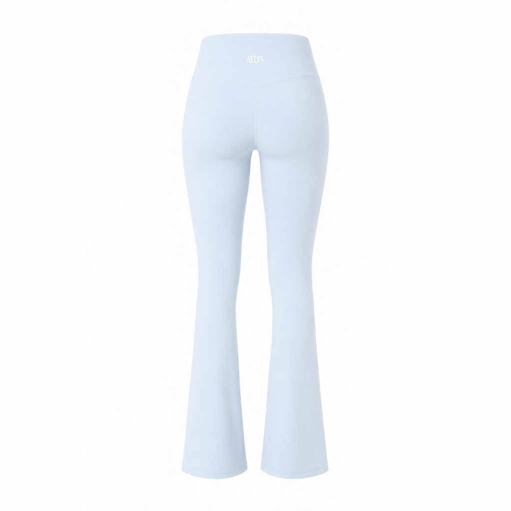 AÉLYS Sculpt Flare Leggings – Ice Blue