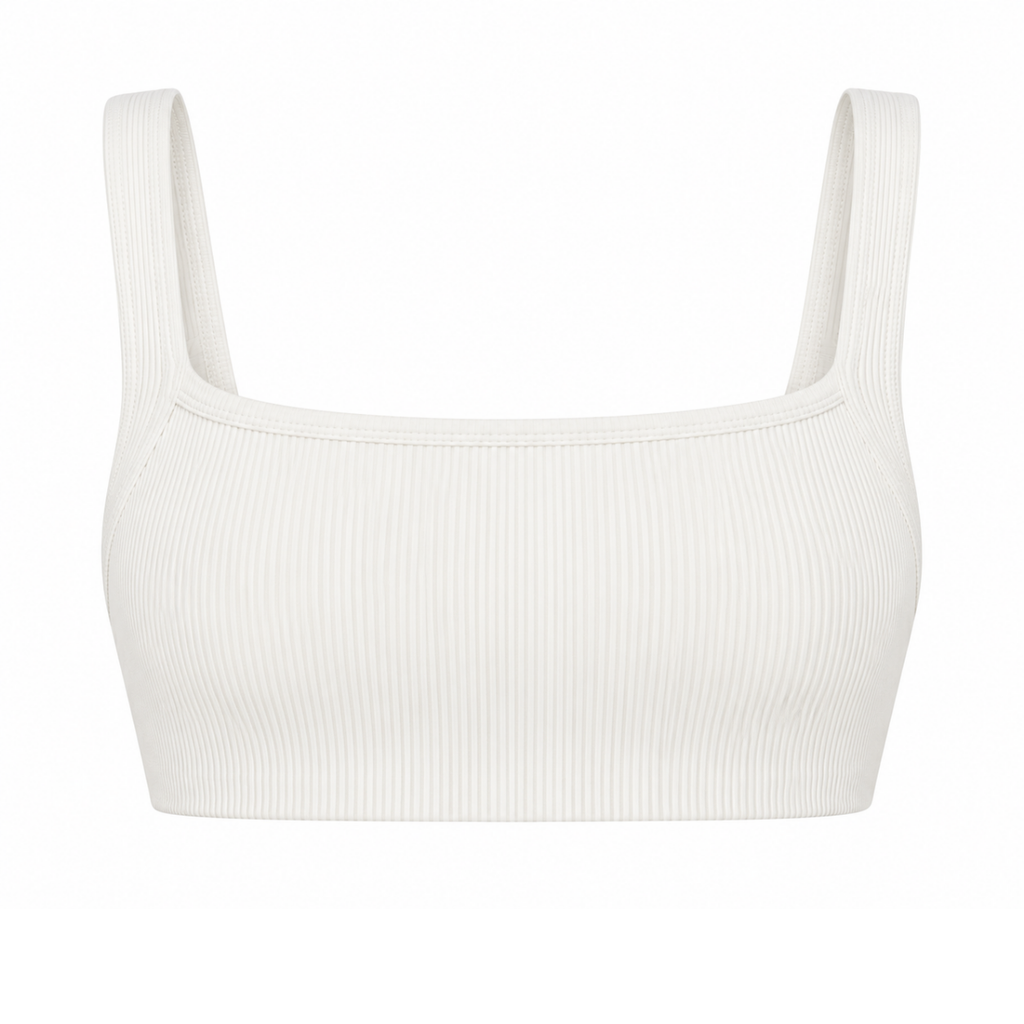 AÉLYS Sculpt Racerback Sports Bra – Ivory