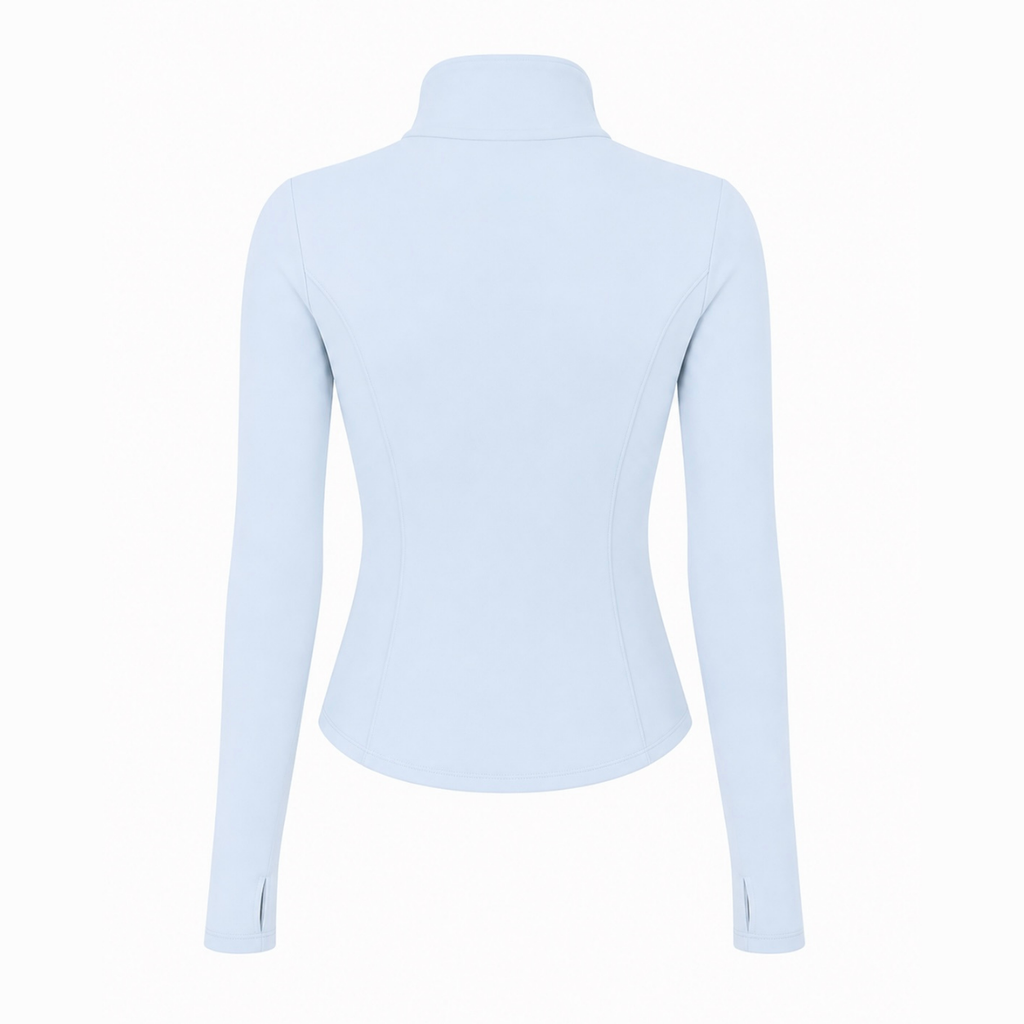 AÉLYS Sculpt Zip Jacket – Ice Blue
