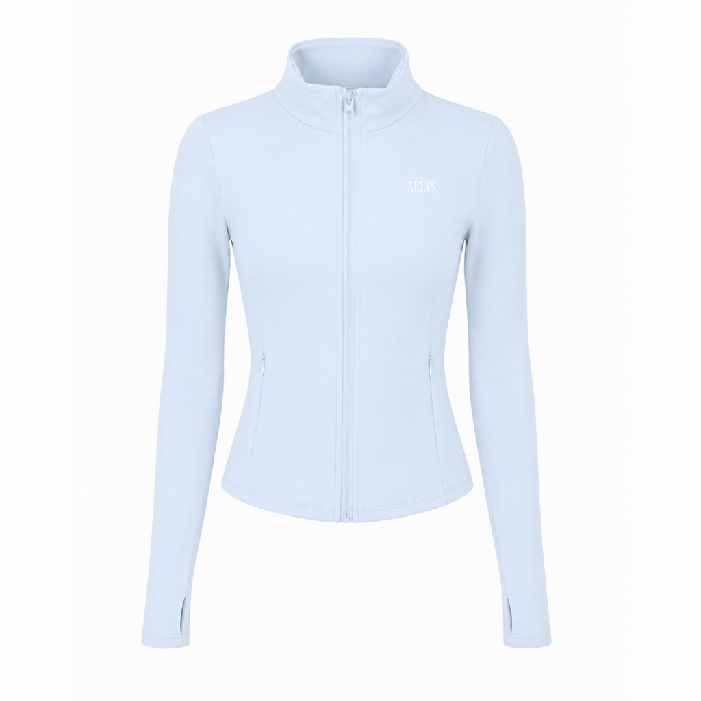 AÉLYS Sculpt Zip Jacket – Ice Blue