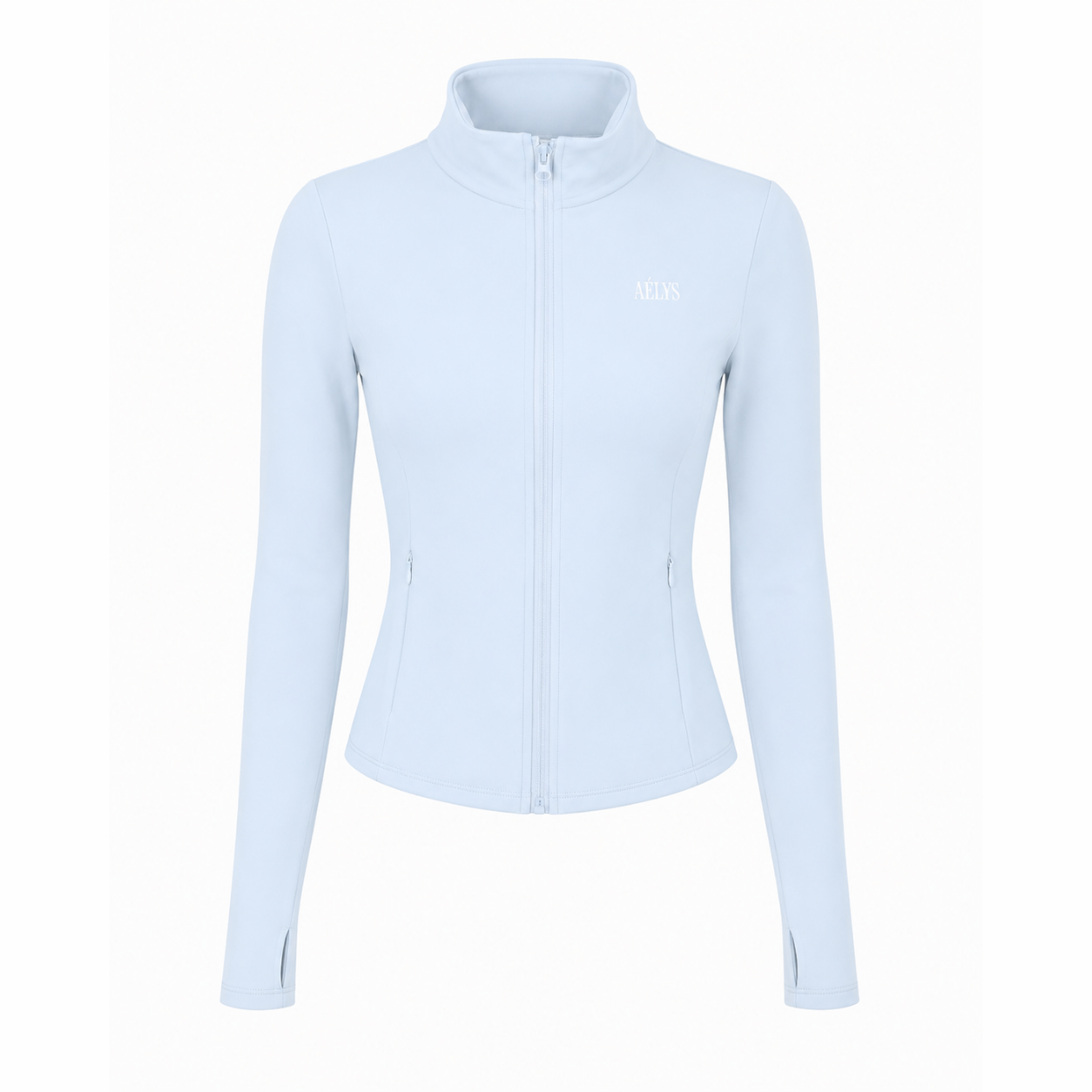 AÉLYS Sculpt Zip Jacket – Ice Blue