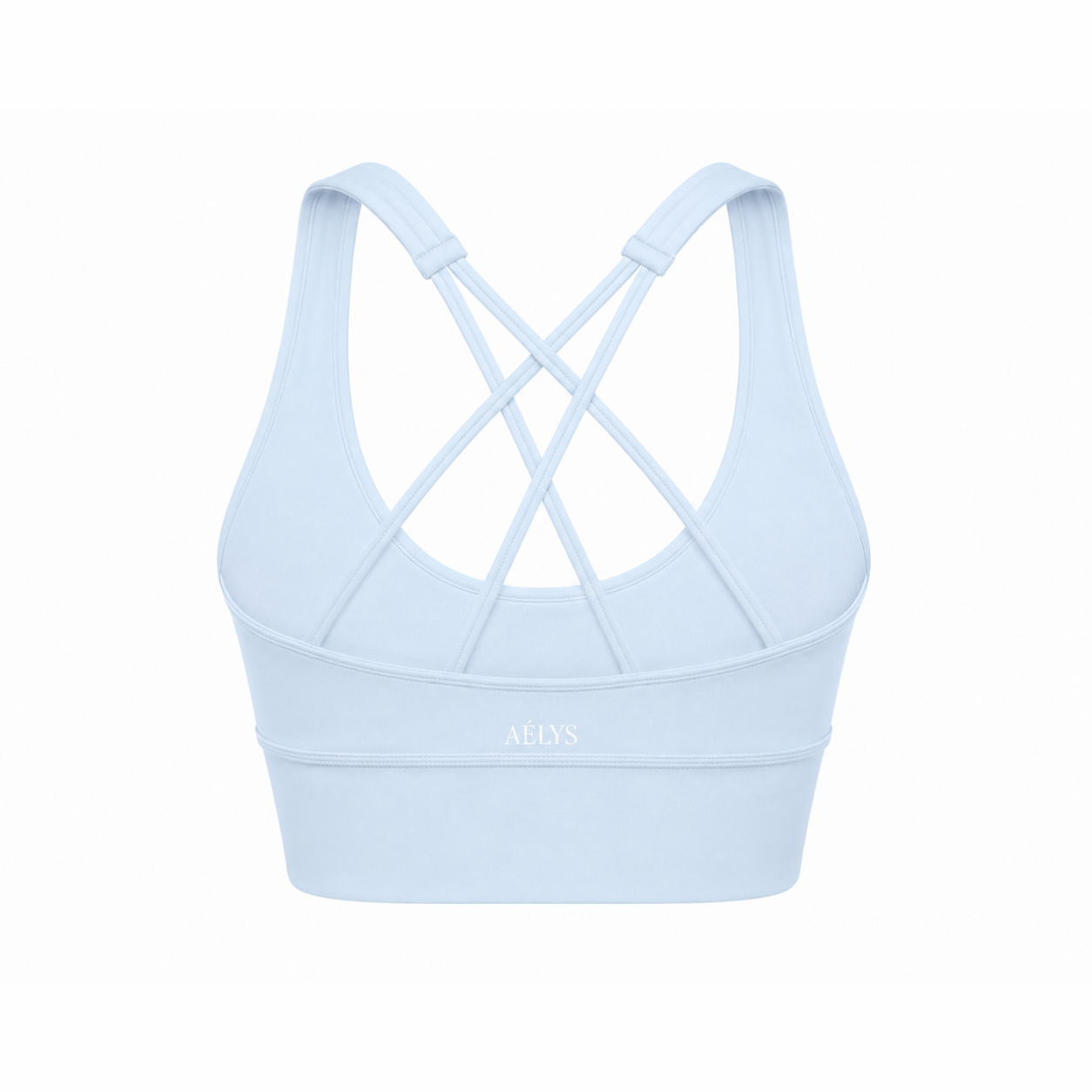 AÉLYS Sculpt Cross-Back Bra – Ice Blue