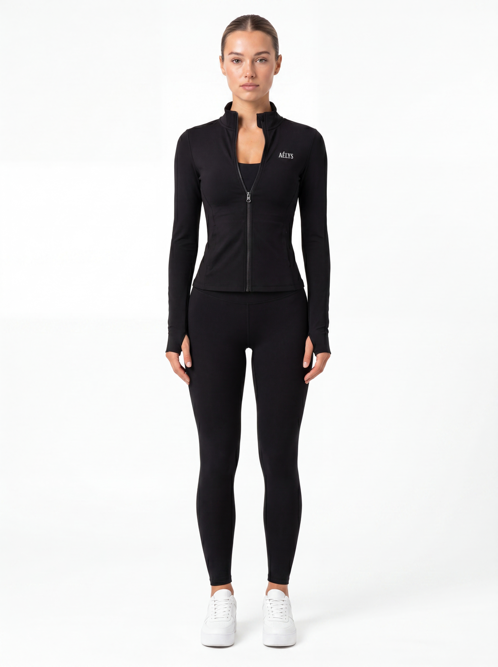 AÉLYS Contour Zip Jacket - Black