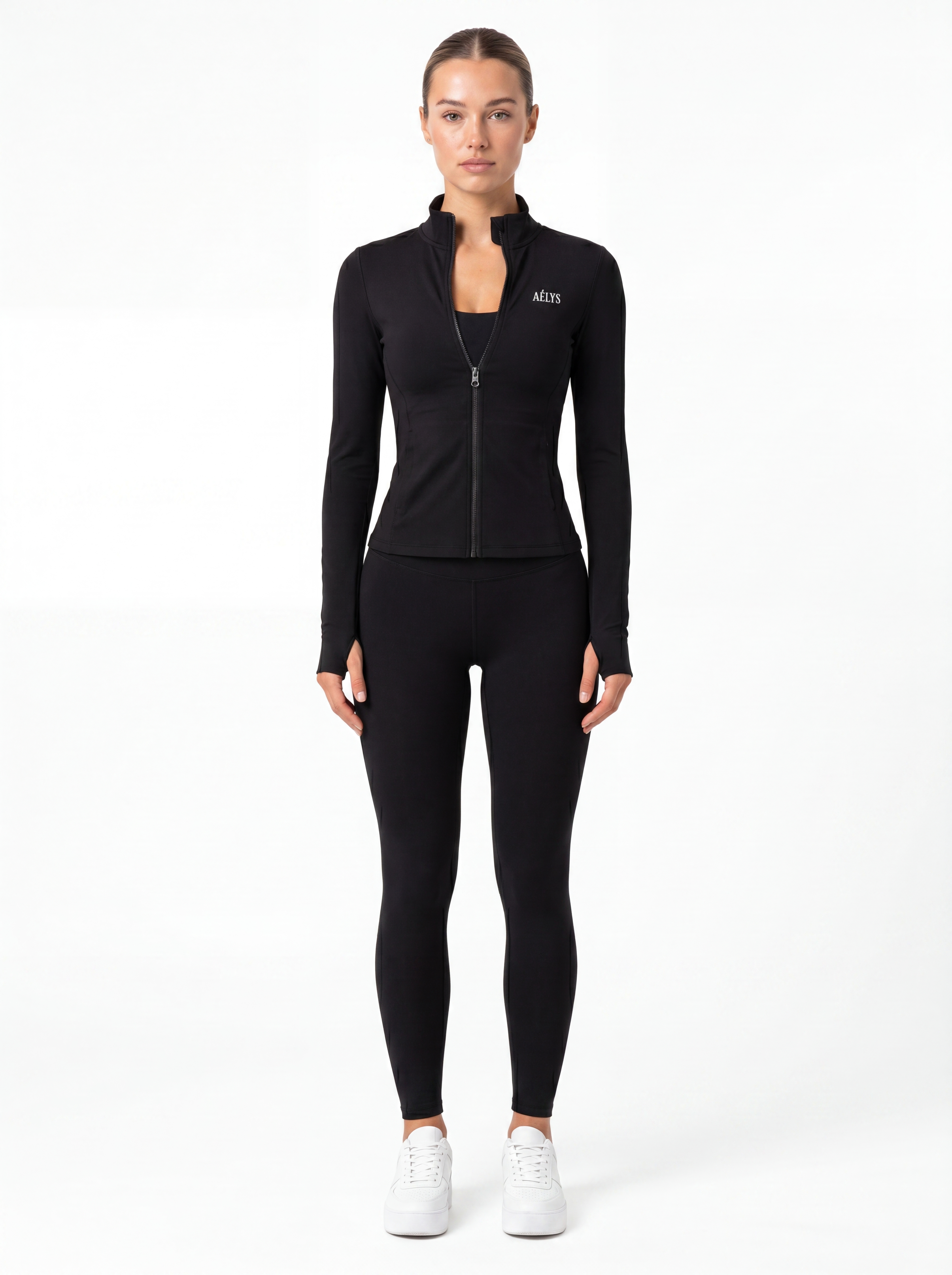 AÉLYS Contour Zip Jacket - Black