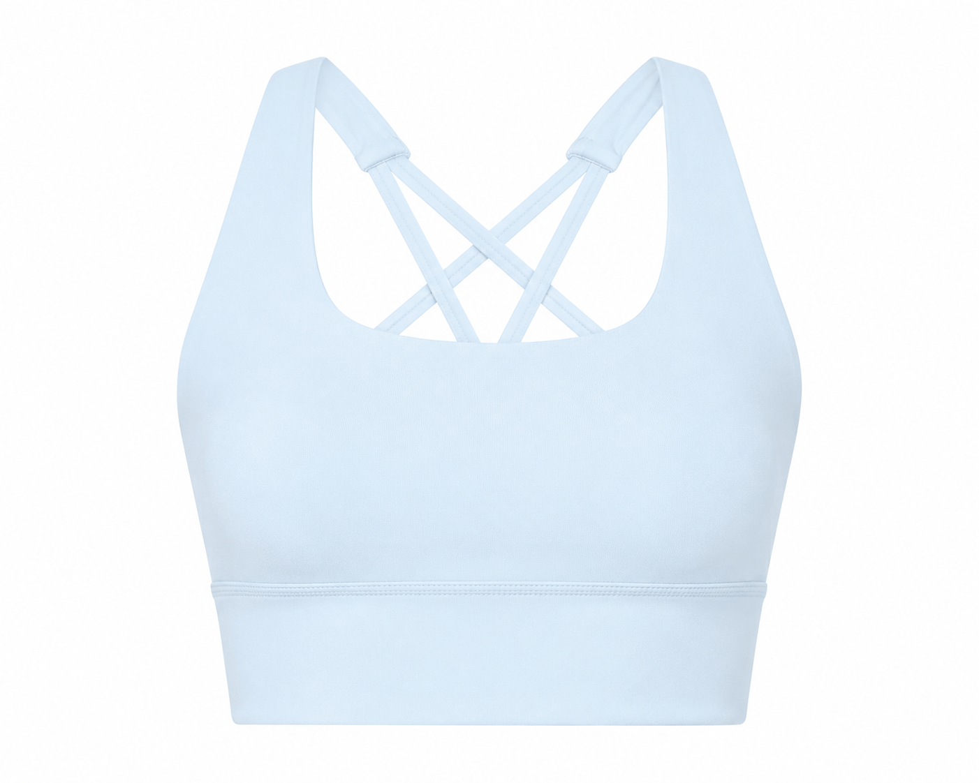 AÉLYS Sculpt Cross-Back Bra – Ice Blue