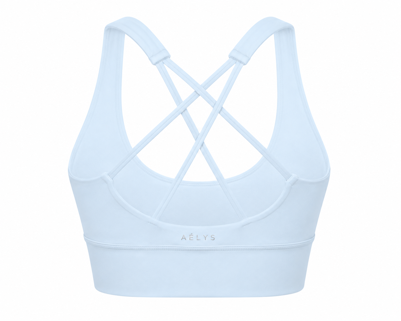 AÉLYS Sculpt Cross-Back Bra – Ice Blue