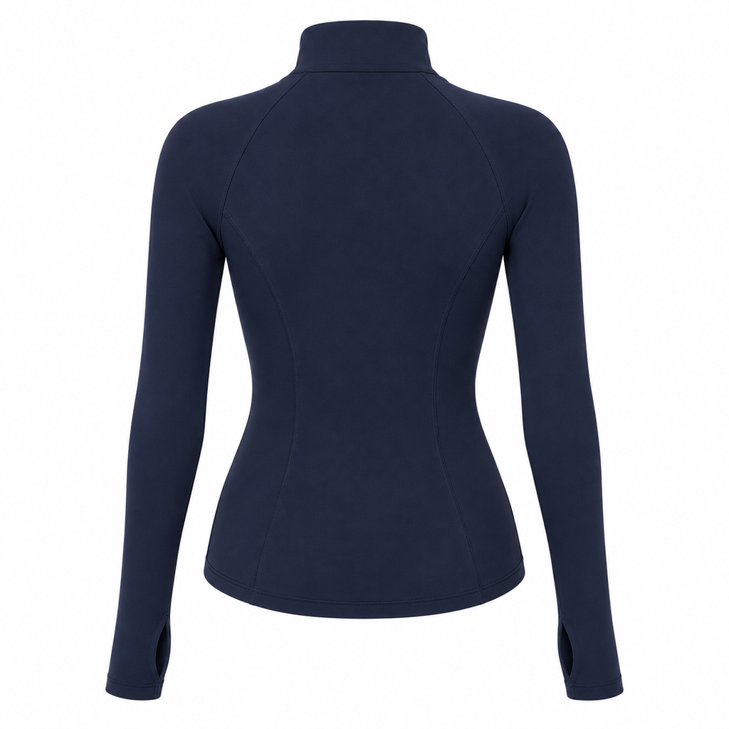 AÉLYS Sculpt Zip Jacket – Midnight Navy
