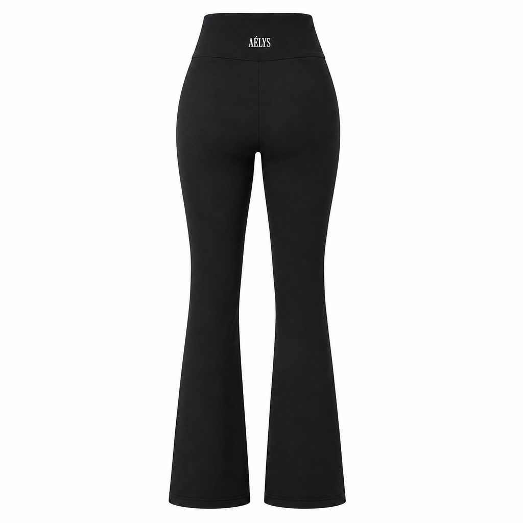 AÉLYS Flow Flare Pants - Black