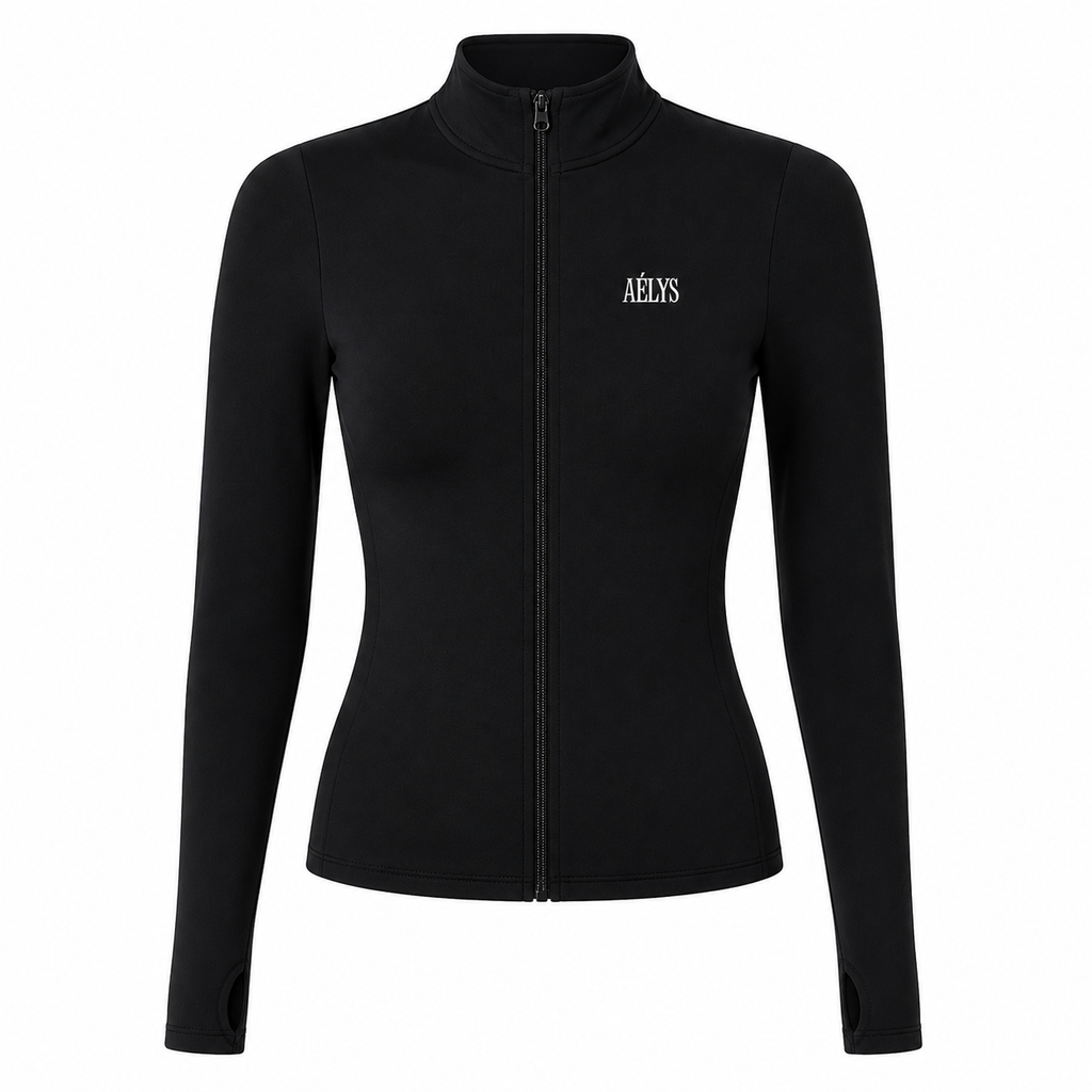 AÉLYS Contour Zip Jacket - Black