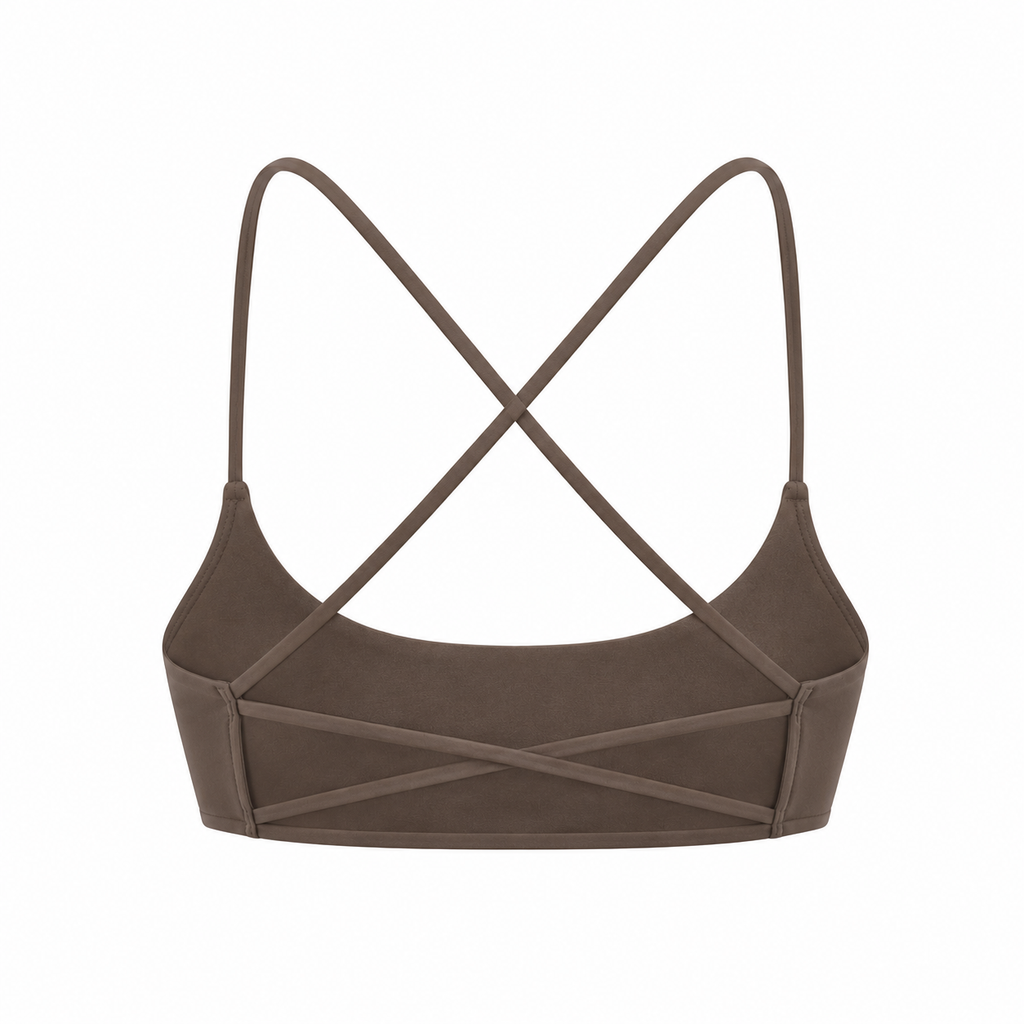 AÉLYS Sculpt Racerback Sports Bra – Mocha