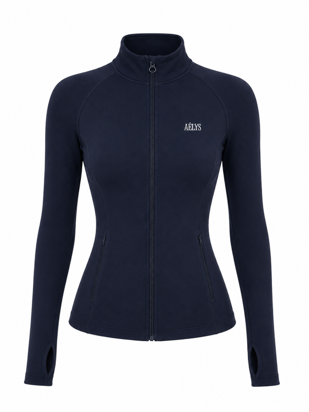 AÉLYS Sculpt Zip Jacket – Midnight Navy