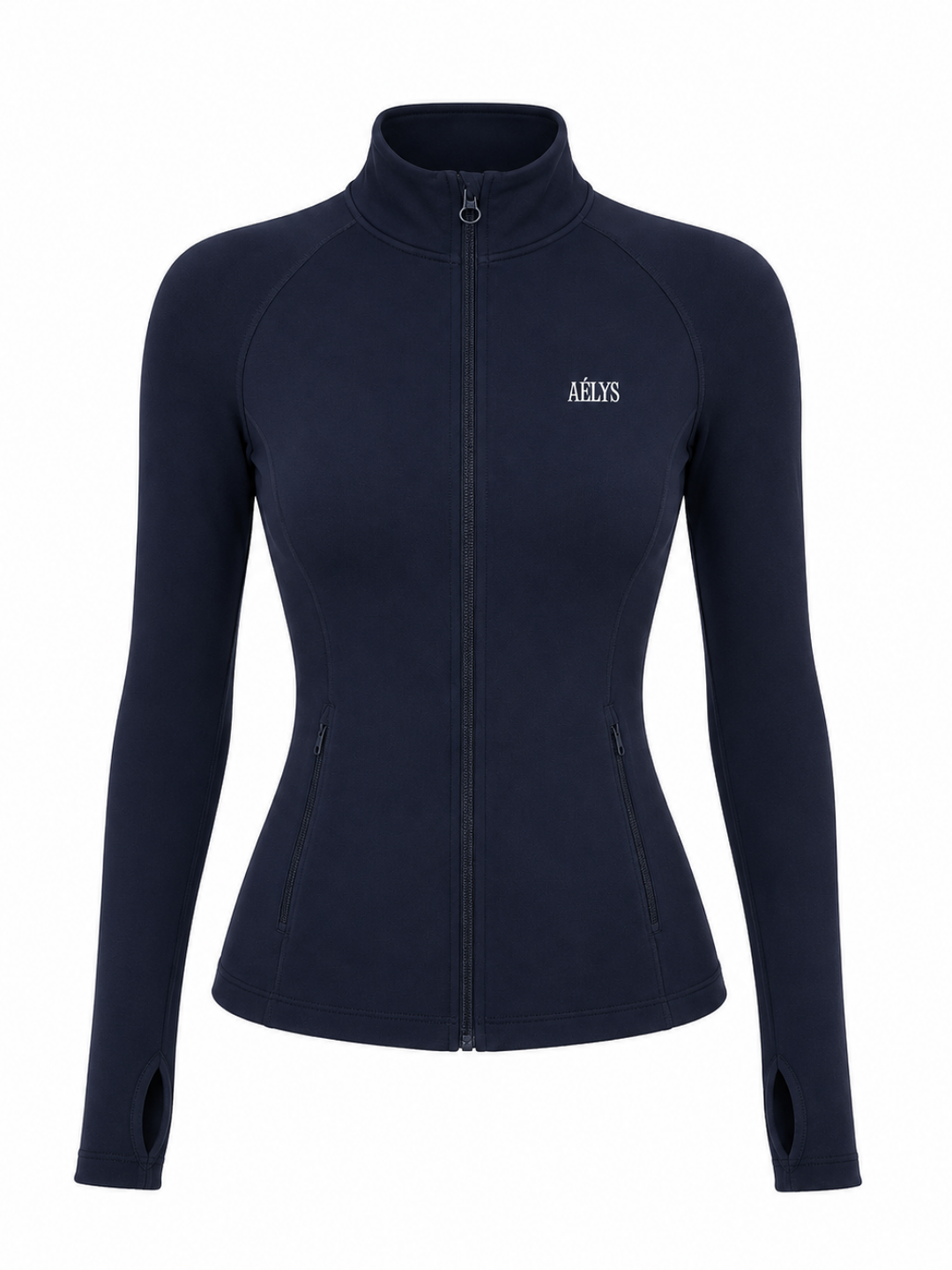 AÉLYS Sculpt Zip Jacket – Midnight Navy