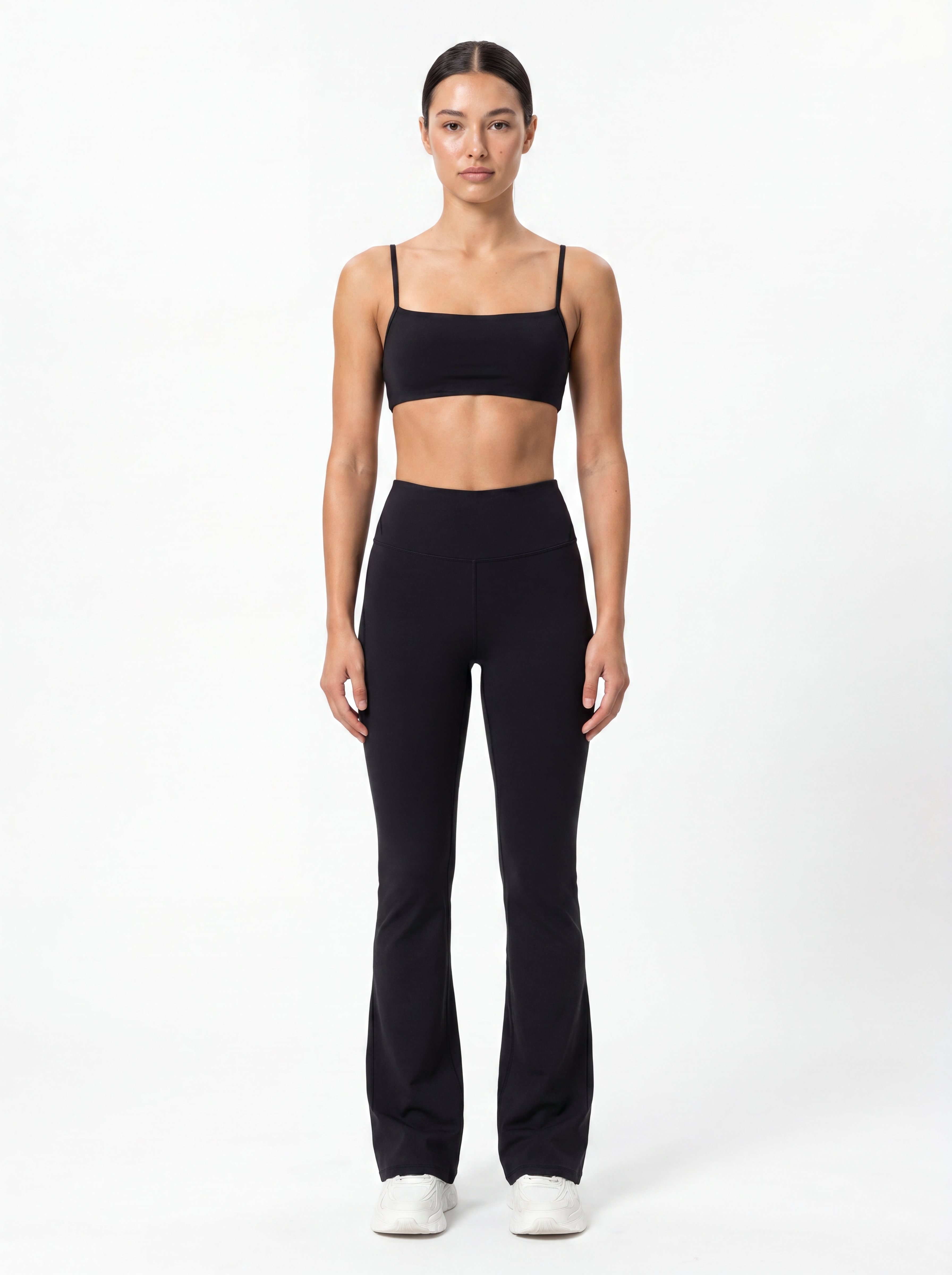 AÉLYS Flow Flare Pants - Black
