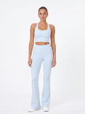 AÉLYS Sculpt Flare Leggings – Ice Blue