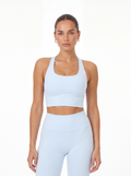 AÉLYS Sculpt Cross-Back Bra – Ice Blue