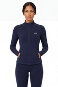 AÉLYS Sculpt Zip Jacket – Midnight Navy